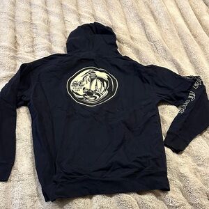Santa Cruz Skateboards Black Hoodie with White Logo
